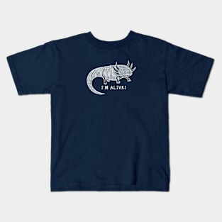 Axolotl - I'm Alive! - endangered species animal design Kids T-Shirt